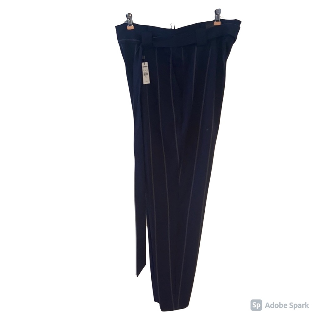 Express trousers navy stripes size 10
